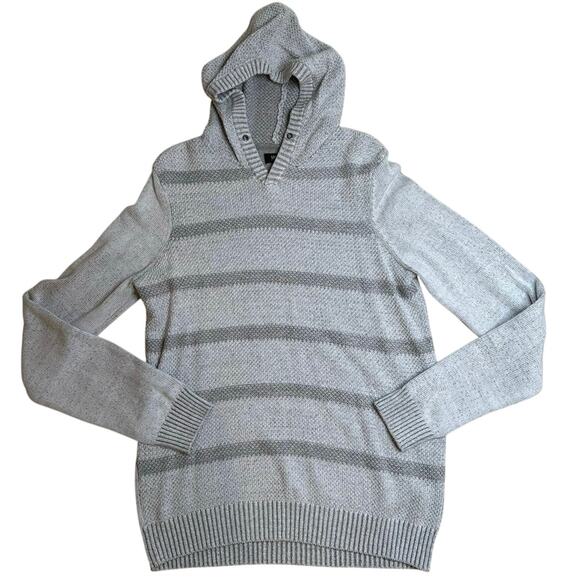 Urban Pipeline: Gray Knit Hoodie - Picture 1 of 6